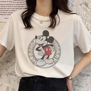 Suvel Armas Classic Miki Hiir Prindi TShirt Naiste Top Cartoon Graafika Tee Naljakas Harajuku Disney T-särk Unisex Mood T-särk