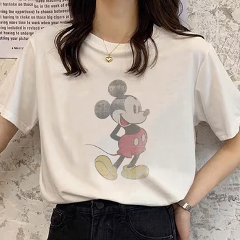 Suvel Armas Classic Miki Hiir Prindi TShirt Naiste Top Cartoon Graafika Tee Naljakas Harajuku Disney T-särk Unisex Mood T-särk