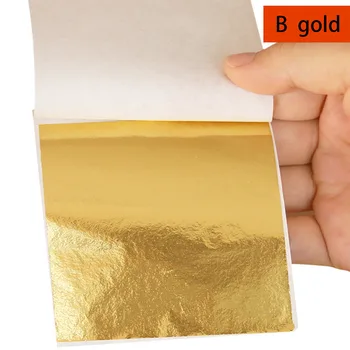 10tk Kuld plastiliin Imitatsioon kuldne Foolium Paber Käsitöö Kullakiht Kiip Vask DIY Käsitöö Teenetemärgi Modelleerimine Lima Savi