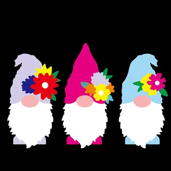Miss Vintage 3tk Lilled Gnome Metalli Lõikamine Sureb Inimesi Õie Katkesta Die Scrapbooking Album Paber-Kaardi Reljeef Käsitöö