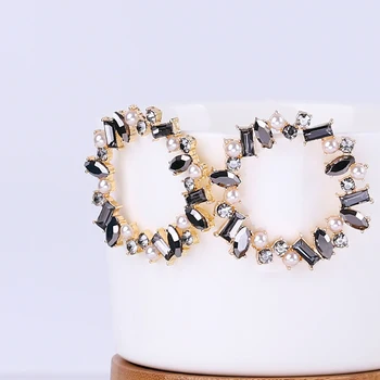 2021 Mood Ring Multicolor Crystal Luksus Brändi Kõrvarõngad Naistele Crystal Korea Kõrvarõngas Pulmapidu Ehted Avaldus