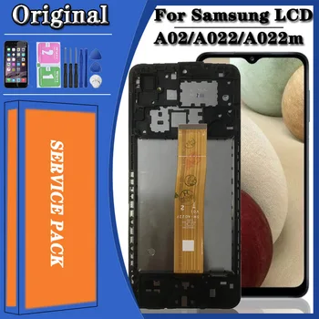 Originaal Samsung Galaxy A02 SM-A022 A022m LCD Ekraan Puutetundlik Digitizer Täis SM-A022FN/DS SM-A022F/DS SM-A022G/DS IPS