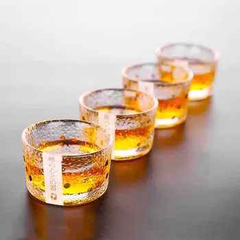 50-70ml Jaapani Käsitsi valmistatud Klaasist Tee Kruus Soojuse-vastupidavad Õlle Kohvi Tassi Paksenema Sulin Kongfu Tee Tassi, Klaasist Drinkware