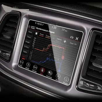 Mõeldud Dodge Challenger-2020Car GPS navigation film LCD ekraan Karastatud klaasist kaitsekile Anti-scratch Film Interjöör Remondil
