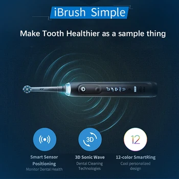 Oral B Elektriline iBrush 9000 Seeria Laetav Hambahari Bluetooth-Ühendus SmartRing Täpsusega Hoolt Reisi Eest Kast