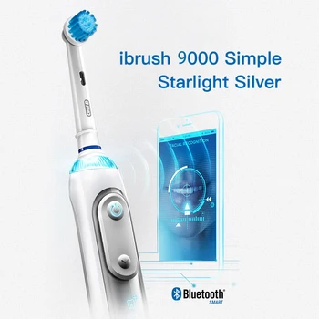 Oral B Elektriline iBrush 9000 Seeria Laetav Hambahari Bluetooth-Ühendus SmartRing Täpsusega Hoolt Reisi Eest Kast