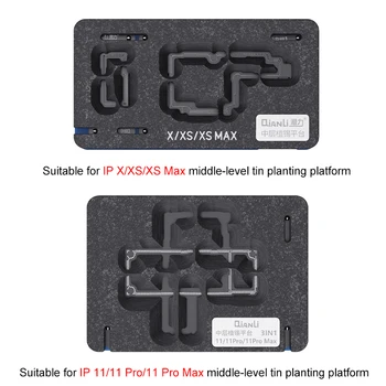 Qianli 3 in1 BGA Reballing Šabloon Istutamine Tina Platvorm iPhone X XS 11 11 Pro Max Emaplaadi Keskmine Kiht Võistluskalendri Remont