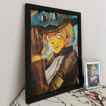 Luffy/Ace/Sabo Klapp Kalle Plakat Anime 3D Lenticular Plakat Ühes Tükis Maali Kunsti Home Decor Seina Katta Sünnipäeva Kingitused