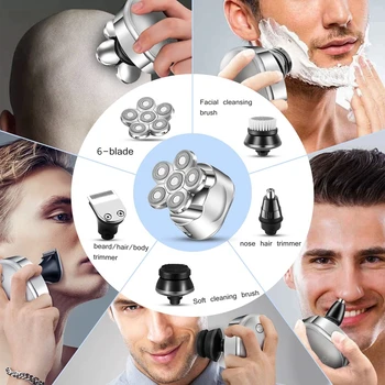Multi grooming kit digitaalne näidik elektriline pardel juuksed beard trimmer elektriline habemenuga märg kuiv meeste nägu, Nina, keha raseerimine masin
