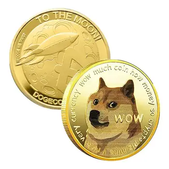 2021 Uus Dogecoin Mälestusmünte Pinnatud Doge Mündi Limited Edition Laekuva Mündid Dogecoin Münte Prantsusmaa Münt Tilk Laeva