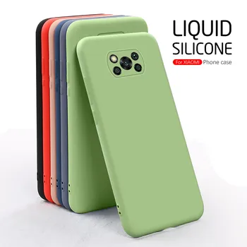 Värviline vedelik pehmest silikoonist telefon kate xiaomi poco x3 nfc x3 Pro juhul pocophonex3 pocox3 poko x 3 nfs 6.67