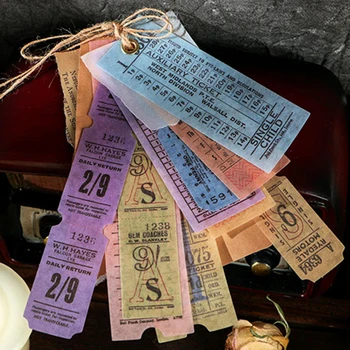 40pcs Vintage Valitseja universumis piletid taim paber-kleebiste pakett DIY päevik Teataja teenetemärgi etikett, kleebis album scrapbooking