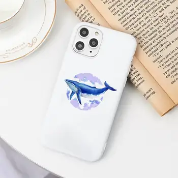 Armas blue whale killer vaala cartoon Telefoni Juhul Candy Värvi iPhone 6 6S 7 8 11 12 XS X SE 2020 XR mini pro Plus MAX funda
