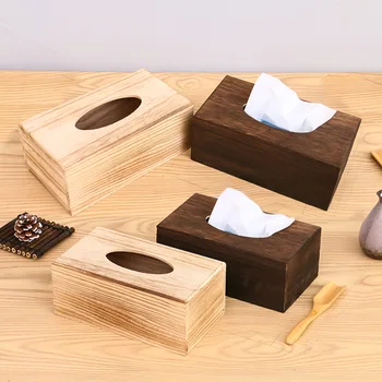 Loominguline leibkonna puidust kudede kasti pumpamiseks kasti salvrätik ruut puit Märja Koe Omanik Dispenser Kodu Salvrätiku Korraldaja Ladustamise Boxs