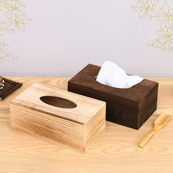 Loominguline leibkonna puidust kudede kasti pumpamiseks kasti salvrätik ruut puit Märja Koe Omanik Dispenser Kodu Salvrätiku Korraldaja Ladustamise Boxs