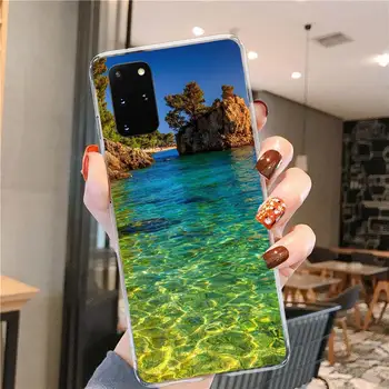 Sea Sky liivarand Case for Samsung Galaxy S20 Ultra S10 5G S10e S8 S9 Plus Lisa 20 10 Lite Silikoon Telefon Coque