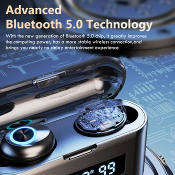 X35 TWS Bluetooth Juhtmeta Kõrvaklapid 2200Mah Aku Kasti Sport Veekindel Earbuds 5.0 Bluetooth Kõrvaklapid Peakomplekti