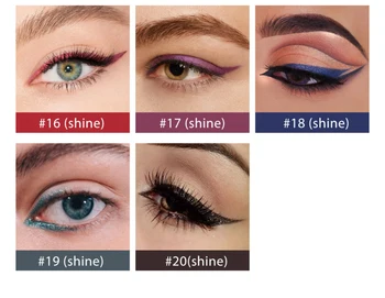 20 Värvid Mitte-mustust Silmapliiats Pen Veekindel Sweatproof Must Pliiats Ultra-fine Kosmeetika Naiste Make-up Naiste Meik TSLM1