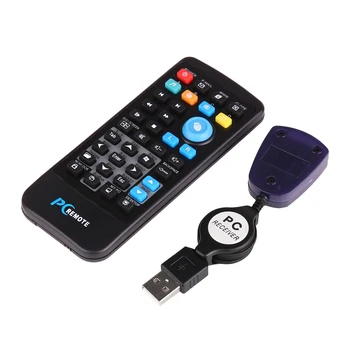 PC Remote Control Traadita USB-arvuti pult Traadita Sülearvuti 6 Multimedia Hot Keys 3 Hiirt, nooleklahve