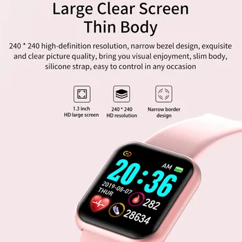 Roosa Naiste 2021 Uus pulsikell Smart Watch Meeste Une Tervise Sport Tracker Naiste Smartwatch android ja ios