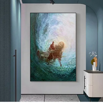 Jeesus Kristus, Jumala Käsi Canvas Poster Ja Trükib Dekoratiivse Seina Art Piltide Maalimine Elutuba Kodu Kaunistamiseks
