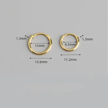 Mood Läikiv Minimalistlik Päris 925 Sterling Silver Ring Kõrvarõngad Naistele Sünnipäeva Ehted Tarvikud Kingitus