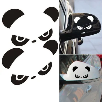 Auto Küljel Peegel Kleebised Naljakas Populaarne Lahe, Armas, Naljakas Mood Panda Auto Kleebised moedisain Rearview Kaunistamiseks 3D Kleebis