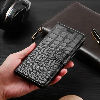 Telefoni Puhul Lenovo Z6 Pro Juhul Rahakoti Krokodill Tekstuur Nahk Raamatu Kujundus Telefon Coque Capa Koos Rihma Kaardi Omanikele