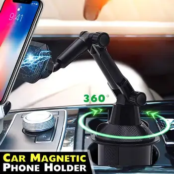 Universaalne MAASTUR Car Cup Telefoni Omanik Magnetic Mount Magnet Mobiiltelefon Seista Häll 3-7inch Mobiiltelefoni GPS-Nutitelefoni