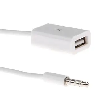 Car MP3-3,5 mm Isane AUX Audio Pistik-Pesa USB 2.0 Naine Converter Cable Juhe Auto MAASTUR Interjööri Aksessuaarid, Boutique, Uus Hot Müük