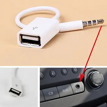 Car MP3-3,5 mm Isane AUX Audio Pistik-Pesa USB 2.0 Naine Converter Cable Juhe Auto MAASTUR Interjööri Aksessuaarid, Boutique, Uus Hot Müük