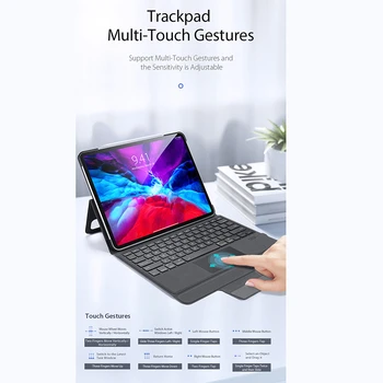 Touchpad Keyboard Case for Ipad Õhu 4 2020. Aasta Õhk 3 2 1 9.7 korpus ja Klaviatuur Ipad Pro 10.5 11 12.9 2020 10.2 8. 7. Mini 4 5