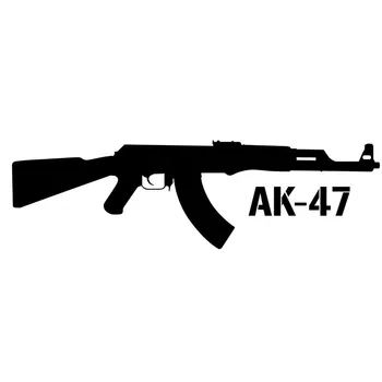 Dawasaru Kalashnikov Ak-47 Cartoon Relv Auto Kleebis Veekindel Decal Sülearvuti Veoauto Kitarr Mootorratta Auto Tarvikud PVC,15cm*4cm