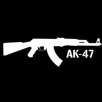 Dawasaru Kalashnikov Ak-47 Cartoon Relv Auto Kleebis Veekindel Decal Sülearvuti Veoauto Kitarr Mootorratta Auto Tarvikud PVC,15cm*4cm