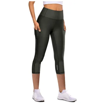Naiste õmblusteta jooga püksid trükitud kõrge talje, puusa fitness running koolitus hingav higi-imav kiire-kuivatamine jooga püksid