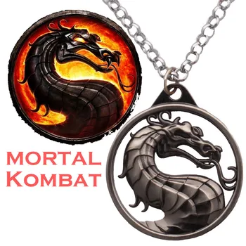 Vintage Mortal Kombat Metallist Kaelakee Meeste Naiste Dragon Ripats Kaelakeed Moe Hely lülidega Võlu Ehted Choker Kingitus