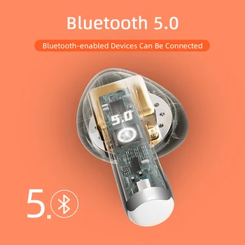Õhu Pro 6 TWS Traadita Kõrvaklapid Nimetada 5.0 Bluetooth Mini Earbuds tasu võtmise Korral Spordi-Vabad Peakomplekt älypuhelimia