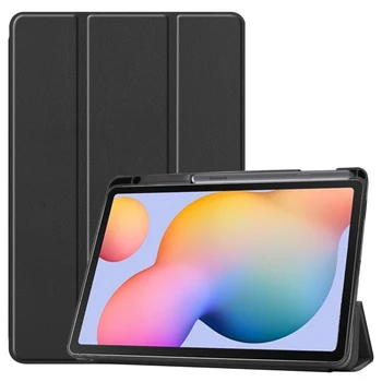 Pehmest Silikoonist Smart Case for Samsung Galaxy Tab S6 Lite 10.4 SM-P610/P615 Tablett Capa Kaas Koos Pliiatsi Hoidja Funda