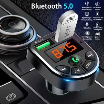 Bluetooth, FM Saatja Auto MP3-Mängija, USB-SD KFZ AUX Freisprechanla