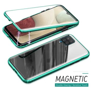 360° täielikult katta magnet klapp kest xiaomi redmi lisa 10 10s note10 capas kahepoolne klaasist kate 6.43
