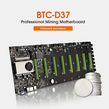 BTC-D37 Intel Celeron 847 Emaplaadi 8 * PCIe X16 GPU Pesa Bitcoin Krüpto Etherum Kaevandamine