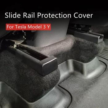 1Set/4tk Asukoht Slaid Anti Kick Pehme Plug Kaitsev Sisemus Accessorie Jaoks 2021 Tesla Model 3 / Y Tagumine