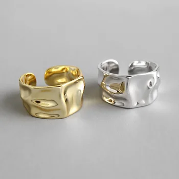 Avamine Reguleeritav Rõngad, Naiste Ja Meeste Ehted Roostevabast Metallist Hõbedat Värvi Ring Sile Lihtne Jewellry