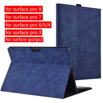 Tableti puhul Microsoft Surface Pro X Pro 7 6 5 4 Sülearvuti Kaitsev Ümbris (Surface Pro 3 Go Go 2 Trifold Seista Kate
