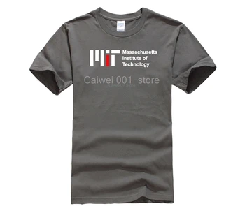 Kvaliteet mood lühikesed varrukad meeste tshirt MIT kolledži kanda kooli ühtne Massachusetts Institute of Technology riided T-särk