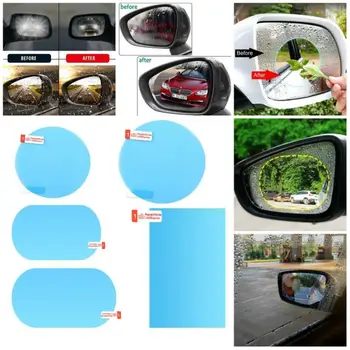 1set Auto Rearview Mirror kaitsekile Veekindel Anti Udu Auto Peegel Aken ja Selge Kile rearview mirror Anti Udu Kleebised