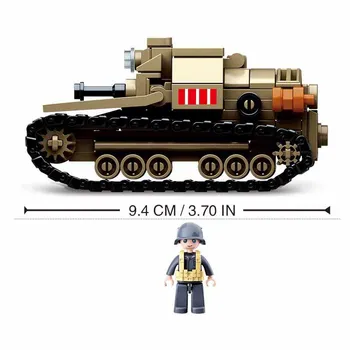 UUS WW2 Lahing, El Alamein saksa Briti Nõukogude Tank ehitusplokid II maailmasõda Armee Väed Arvandmed Tellised Classic Kids Mänguasi