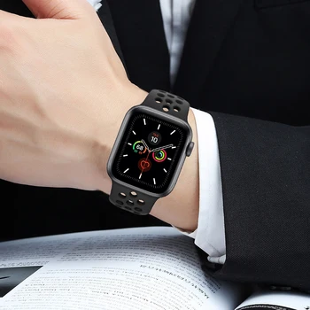 Silikoonist Rihm apple watch 5 esiliistu 40mm 44mm 42mm/38mm iwatch Hingav käevõru Apple Watch seeria 5 4 3 38 42 40 44 mm