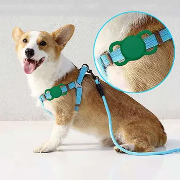 Protective Case For Airtags Jälgimise Silikooni puhul, koer, kass Pehme Anti-kahjum Apple Õhu sildid Silikooni puhul Katta
