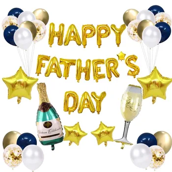 Šampanja Cup/Õlle Foolium Õhupallid Pool Kaunistused Täiskasvanud Lapsed Õhupalli Õnnelik Isade Päev Pall Juhul Pool Tarvikud